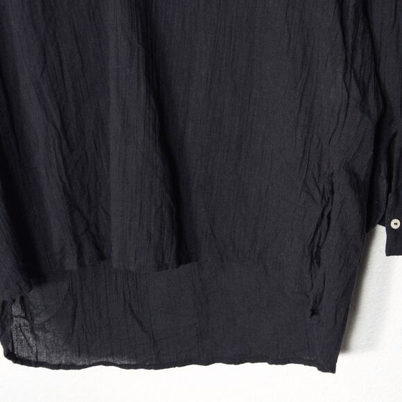 O’Neill Women’s Gauzy Shirt Blouse Minimalist Coastal Crinkle Cotton Boho Sz XL - Picture 5 of 8